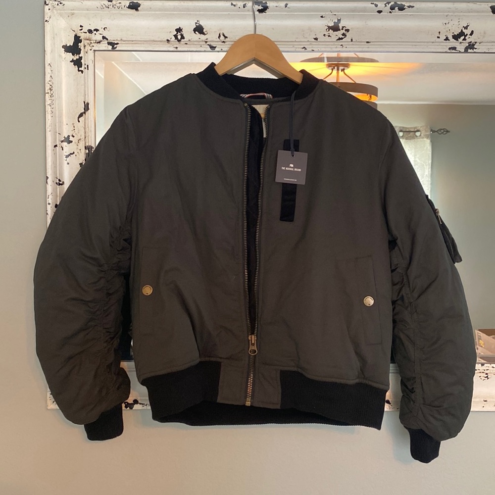 NWT The Normal Brand Sophia Bomber Jacket - Large